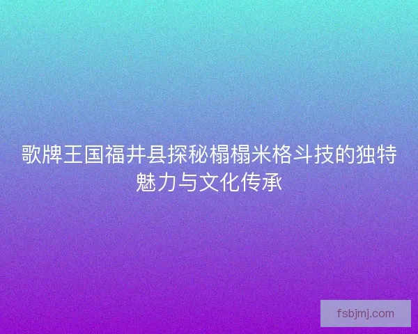 歌牌王国福井县探秘榻榻米格斗技的独特魅力与文化传承